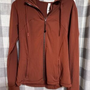 Lululemon Athletica Brown Zippered Long Sleeve Hoodie